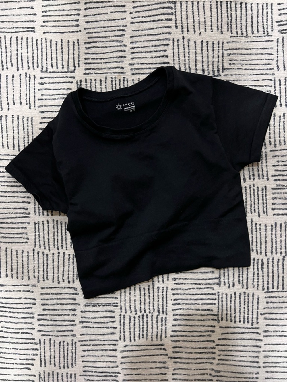 Cropped Black Women's Tee